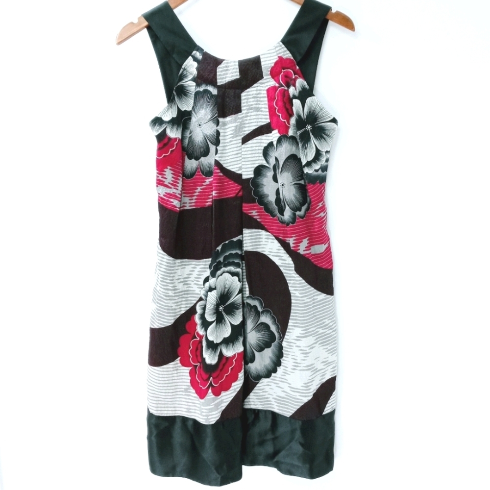 Ted Baker Silk Floral Black Dress